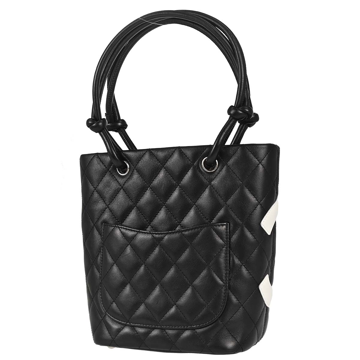 Chanel 2004-2005 Black Calfskin Cambon Ligne Tote Handbag