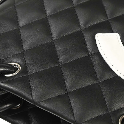 Chanel 2004-2005 Black Calfskin Cambon Ligne Tote Handbag