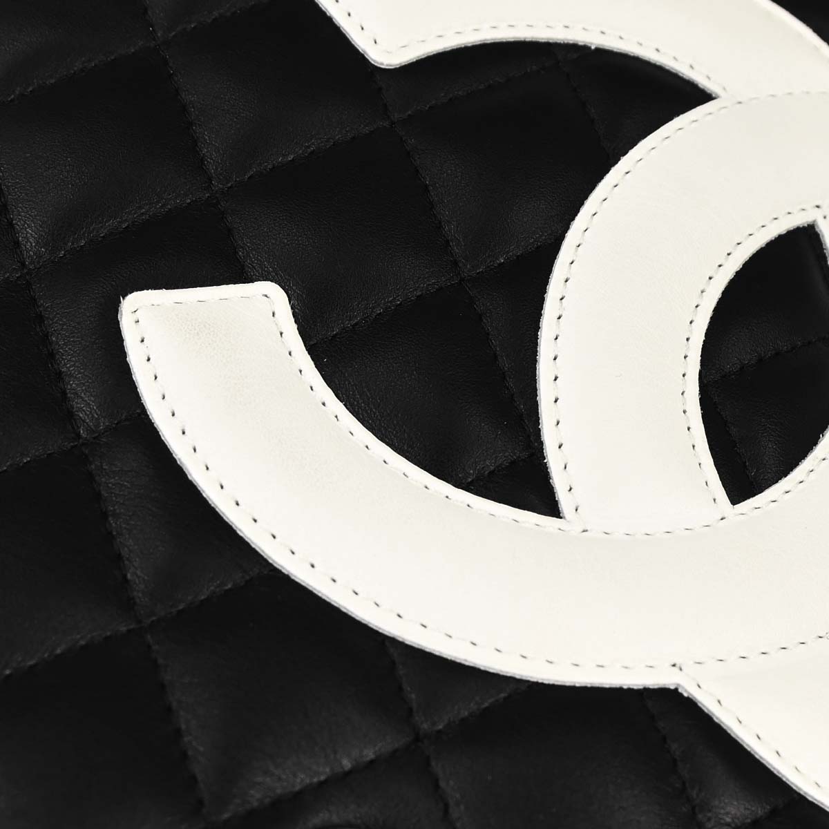 Chanel 2004-2005 Black Calfskin Cambon Ligne Tote Handbag