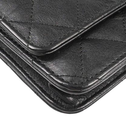 Chanel 2017-2018 Black Calfskin Classic WOC Wallet on Chain Bag