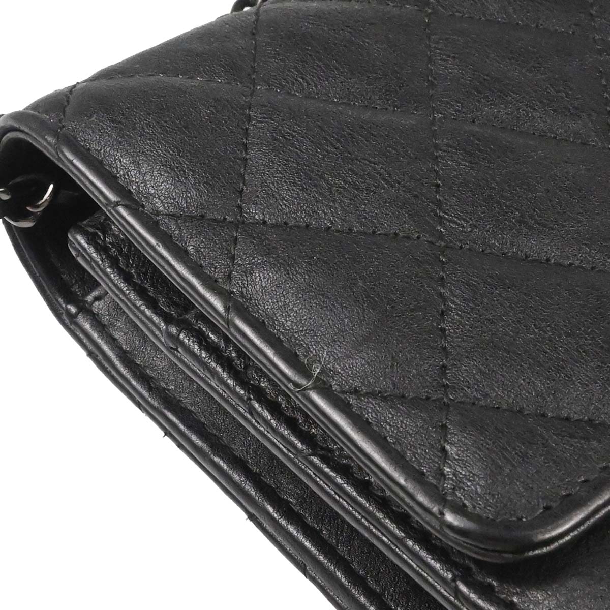Chanel 2017-2018 Black Calfskin Classic WOC Wallet on Chain Bag