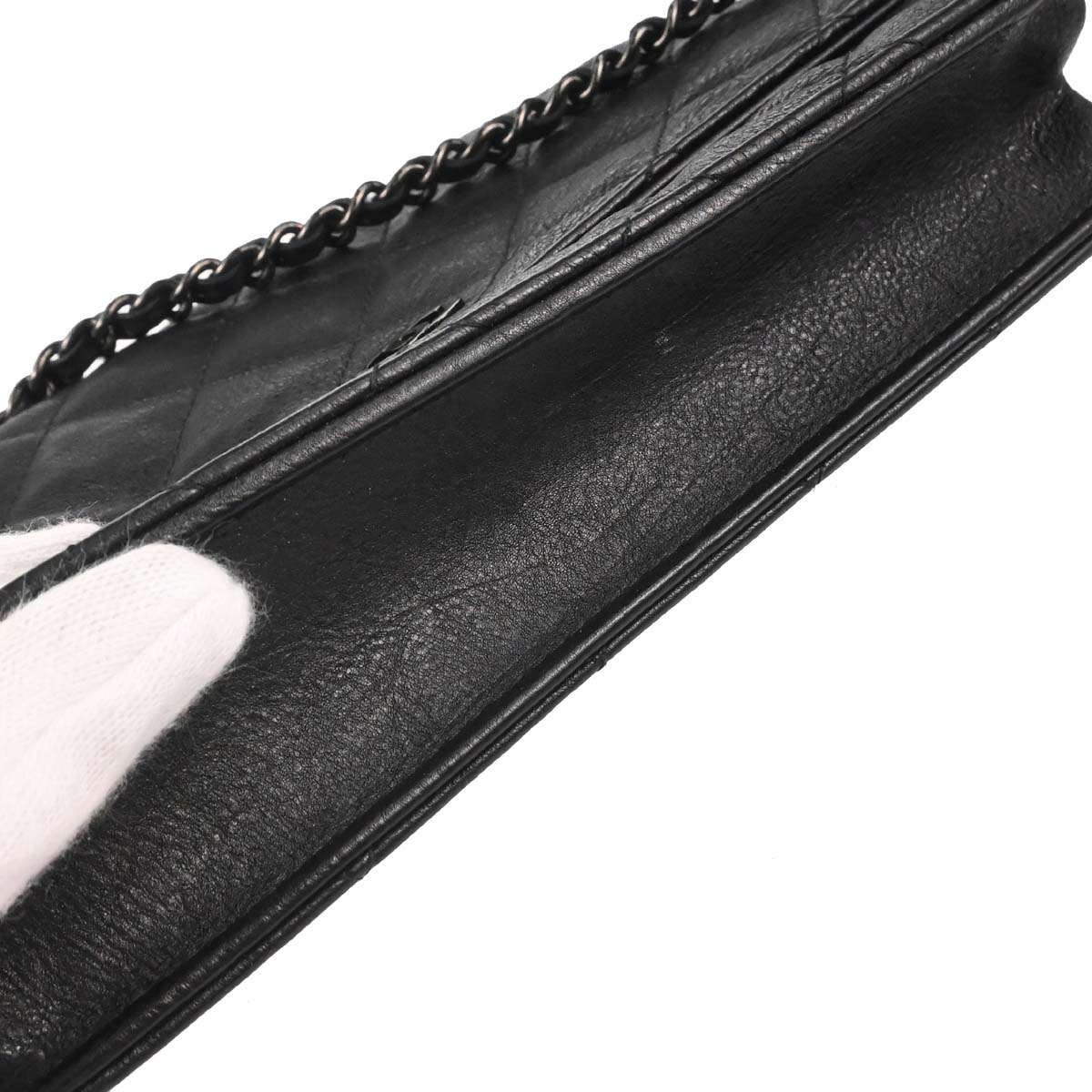 Chanel 2017-2018 Black Calfskin Classic WOC Wallet on Chain Bag