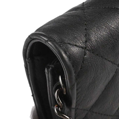 Chanel 2017-2018 Black Calfskin Classic WOC Wallet on Chain Bag