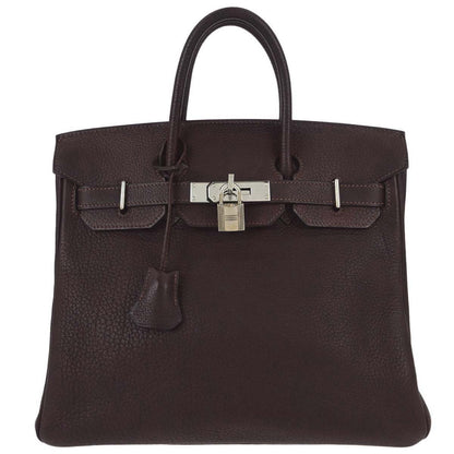 Hermes Havane Fjord Haut a Courroies 28 Handbag