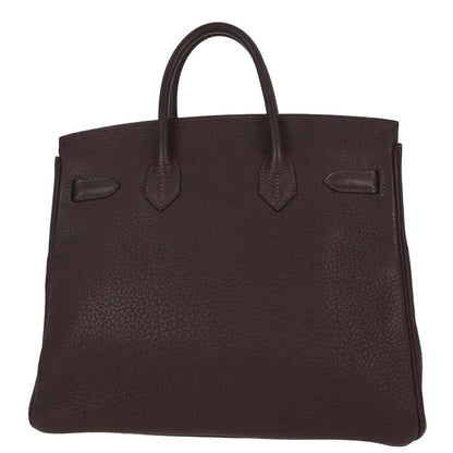 Hermes Havane Fjord Haut a Courroies 28 Handbag
