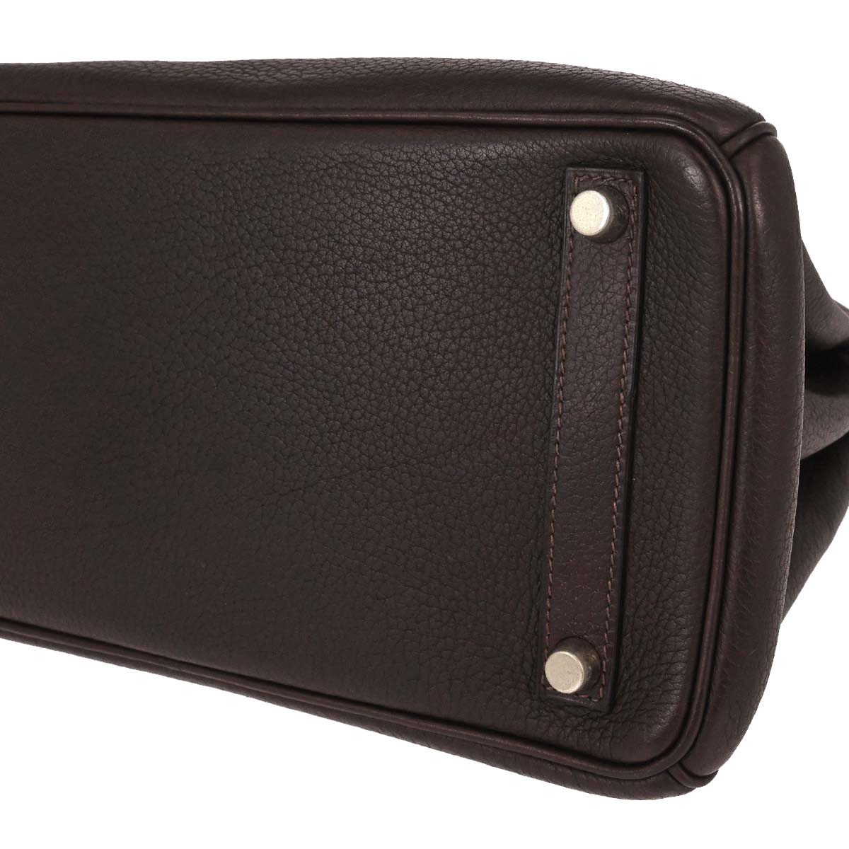 Hermes Havane Fjord Haut a Courroies 28 Handbag