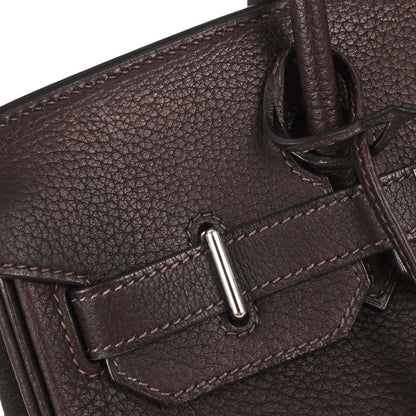 Hermes Havane Fjord Haut a Courroies 28 Handbag