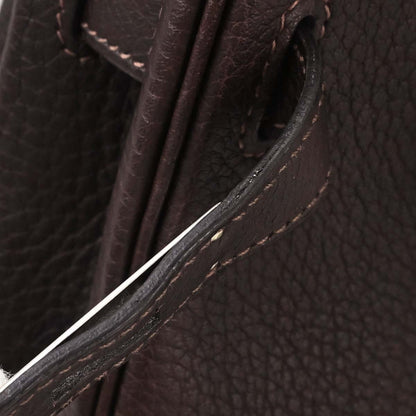 Hermes Havane Fjord Haut a Courroies 28 Handbag
