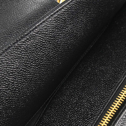Chanel 1996-1997 Black Caviar Skin Supermodel Tote Shoulder Bag