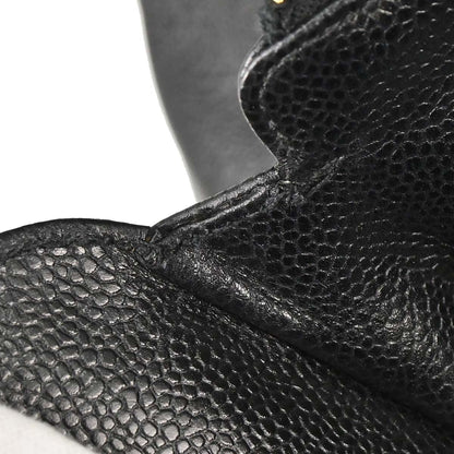 Chanel 1996-1997 Black Caviar Skin Supermodel Tote Shoulder Bag