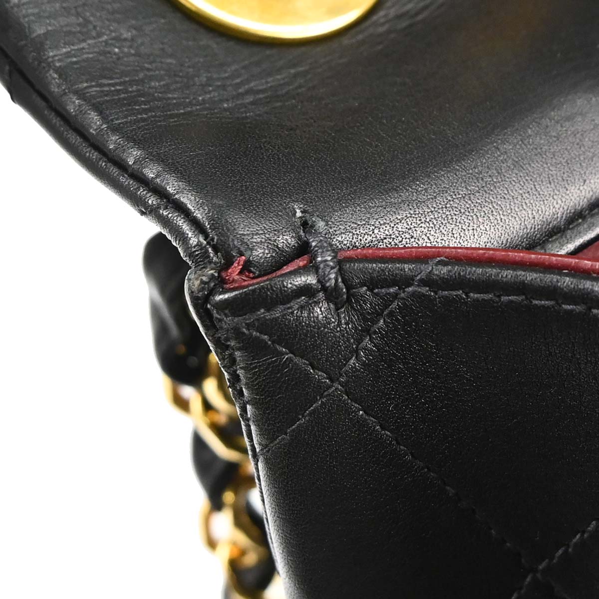Chanel 1994-1996 Black Lambskin Maxi Classic Flap Shoulder Bag