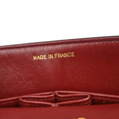 Chanel 1989-1991 Black Lambskin Small Classic Double Flap Shoulder Bag
