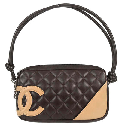 Chanel 2005-2006 Brown Calfskin Cambon Ligne Handbag