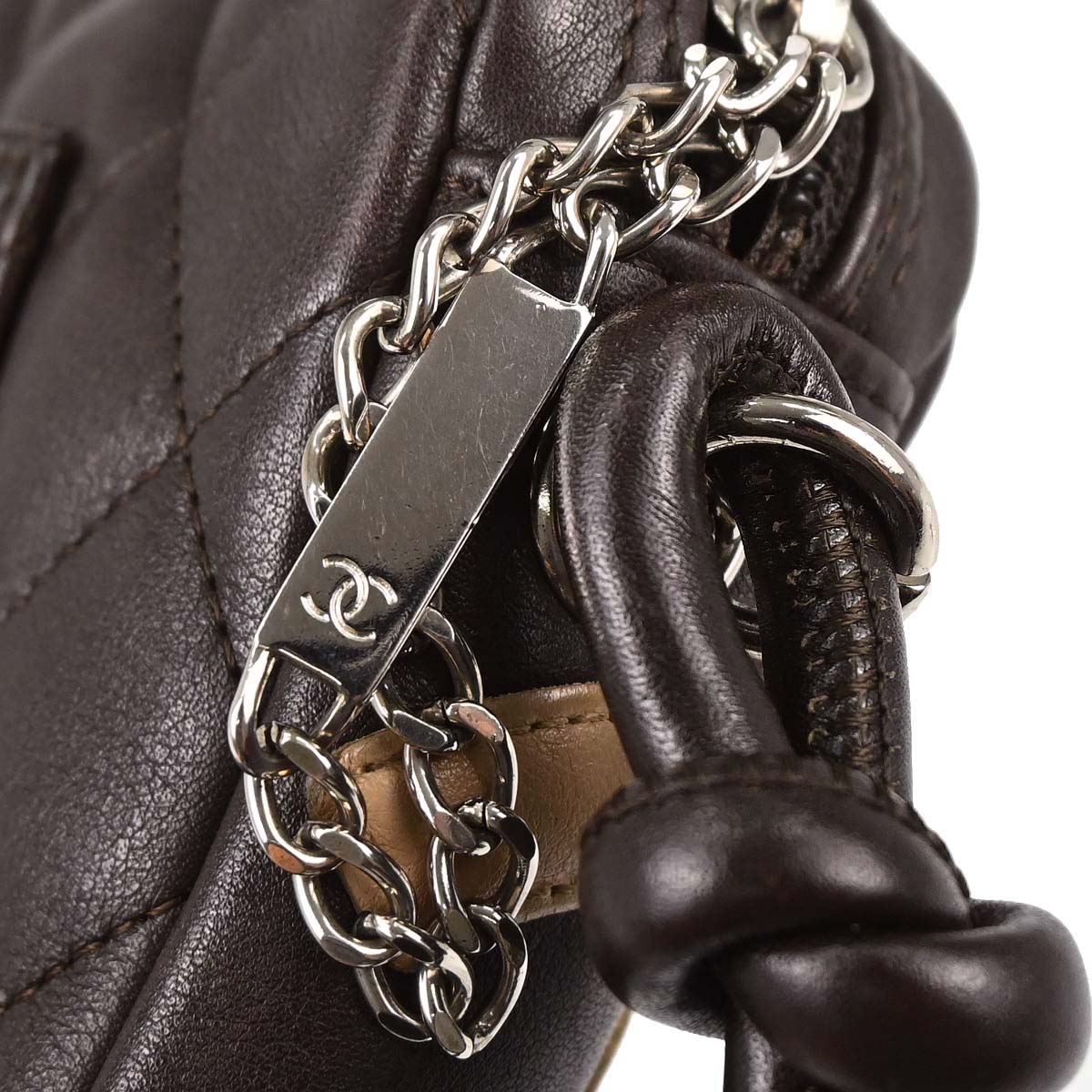 Chanel 2005-2006 Brown Calfskin Cambon Ligne Handbag