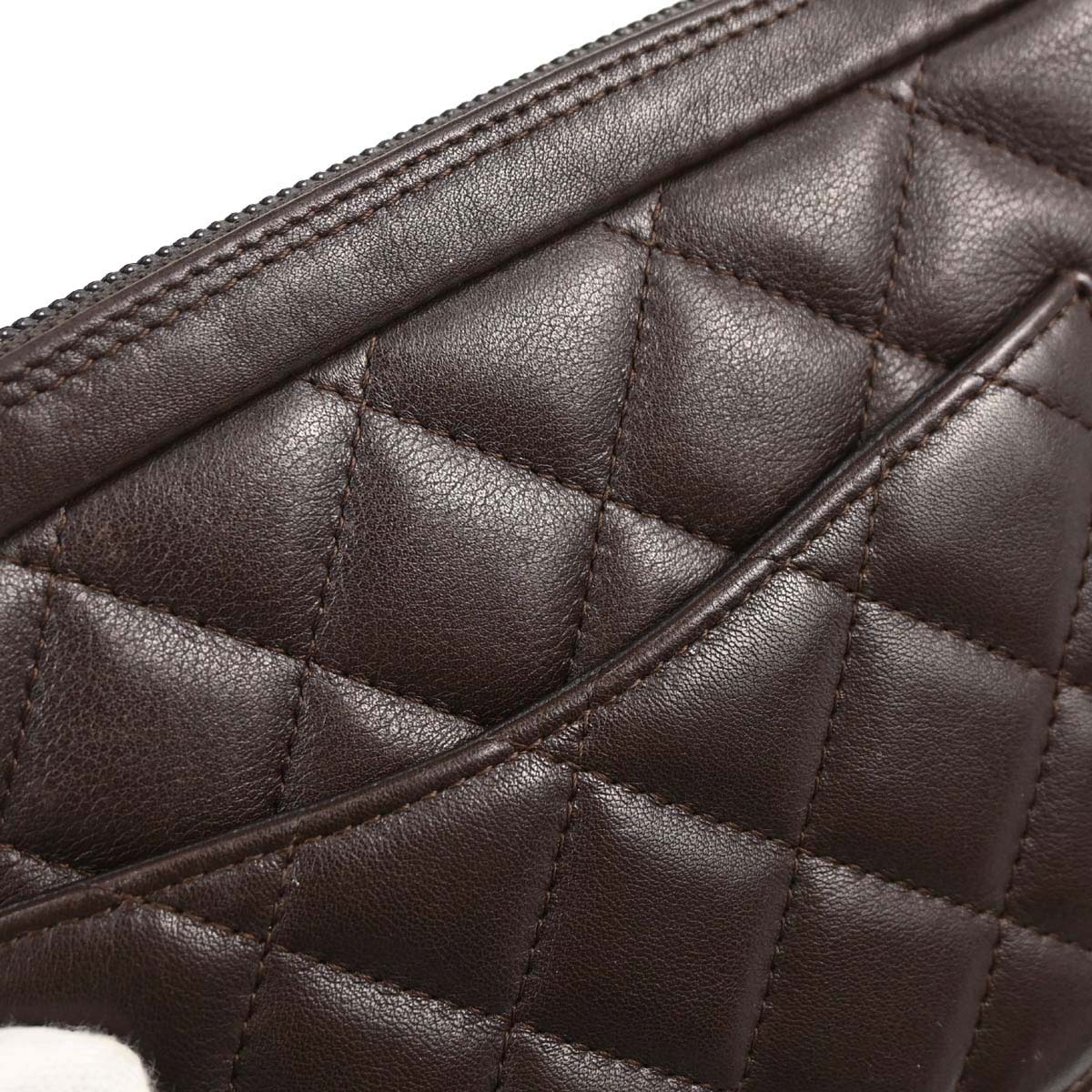 Chanel 2005-2006 Brown Calfskin Cambon Ligne Handbag