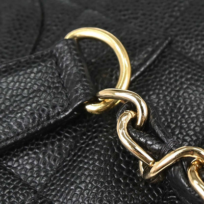 Chanel 2002-2003 Black Caviar Skin Hobo Handbag