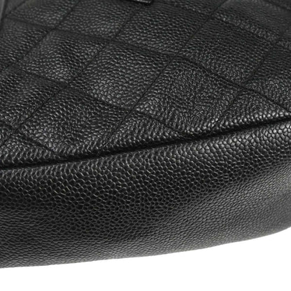 Chanel 2002-2003 Black Caviar Skin Hobo Handbag