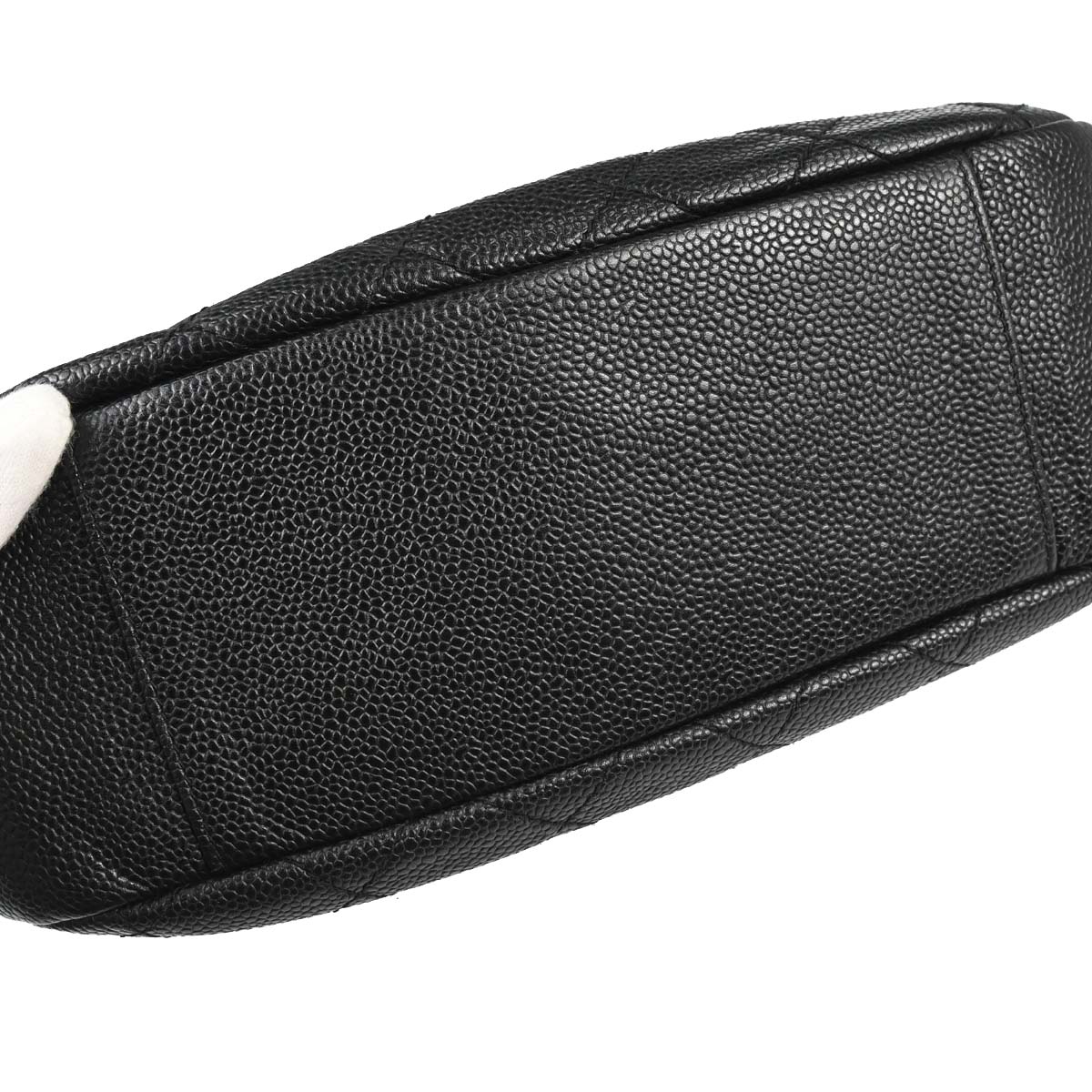 Chanel 2002-2003 Black Caviar Skin Hobo Handbag