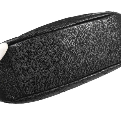 Chanel 2002-2003 Black Caviar Skin Hobo Handbag