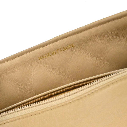 Chanel 1989-1991 Beige Lambskin Classic Square Flap Shoulder Bag 20