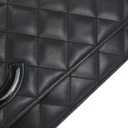 Chanel 2012 Calfskin Cambon Ligne WOC Wallet on Chain Shoulder Bag
