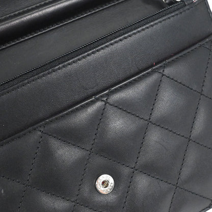 Chanel 2012 Calfskin Cambon Ligne WOC Wallet on Chain Shoulder Bag