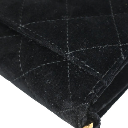 Chanel 2002-2003 Black Velvet Chain Handbag