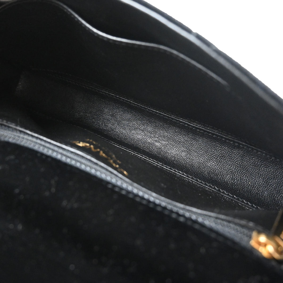 Chanel 2002-2003 Black Velvet Chain Handbag