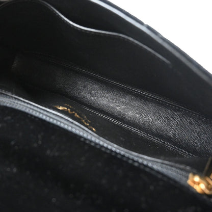Chanel 2002-2003 Black Velvet Chain Handbag