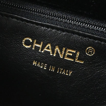 Chanel 2002-2003 Black Velvet Chain Handbag