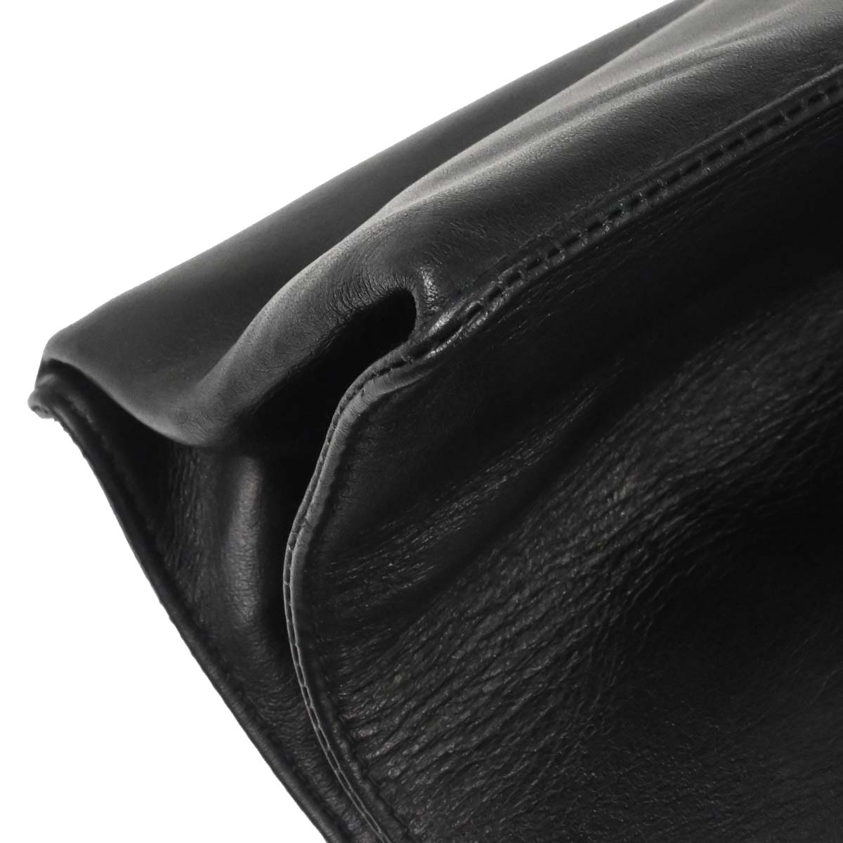 Chanel 1994-1996 Black Lambskin Chain Tote Shoulder Bag