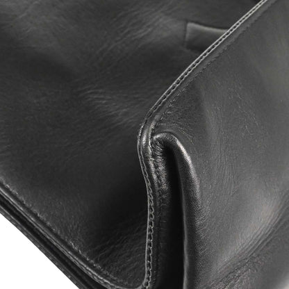 Chanel 1994-1996 Black Lambskin Chain Tote Shoulder Bag