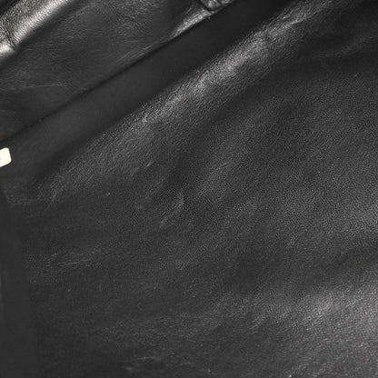 Chanel 1994-1996 Black Lambskin Chain Tote Shoulder Bag