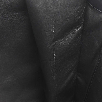 Chanel 1994-1996 Black Lambskin Chain Tote Shoulder Bag