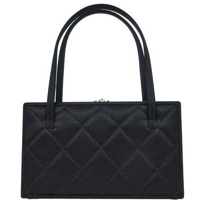 Chanel 2000-2002 Black Satin Handbag