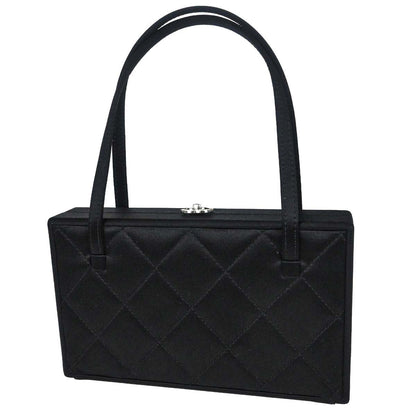 Chanel 2000-2002 Black Satin Handbag