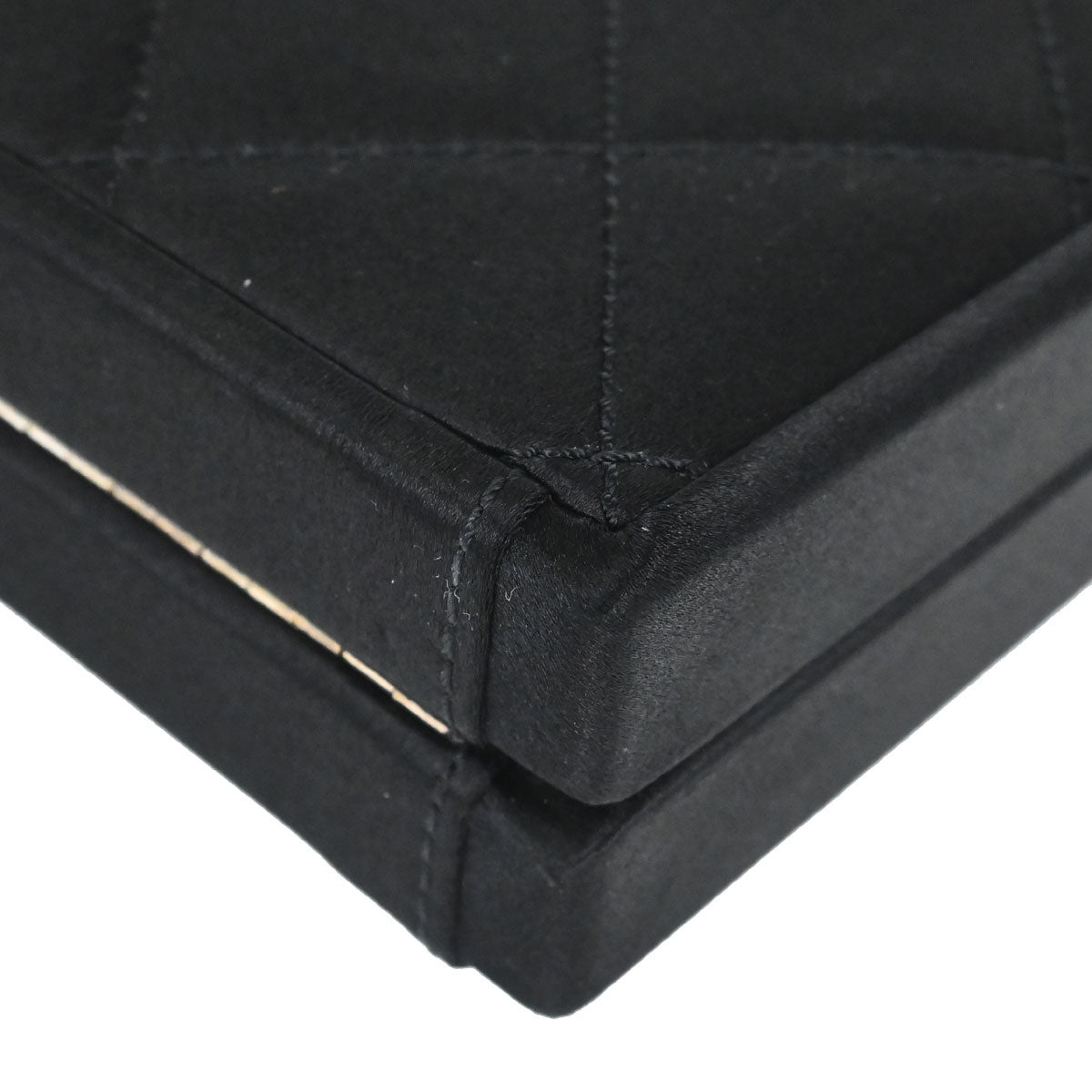 Chanel 2000-2002 Black Satin Handbag