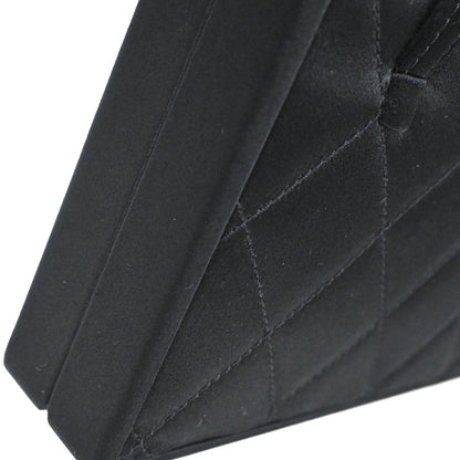 Chanel 2000-2002 Black Satin Handbag