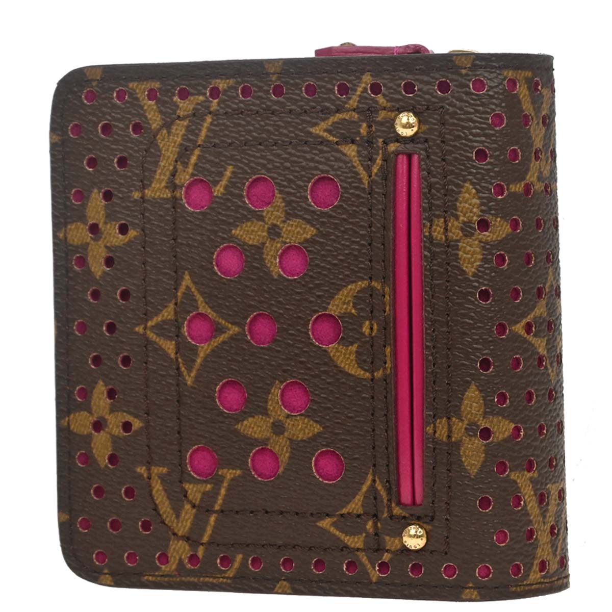 Louis Vuitton Monogram Perfo Compact Zip Wallet M95188