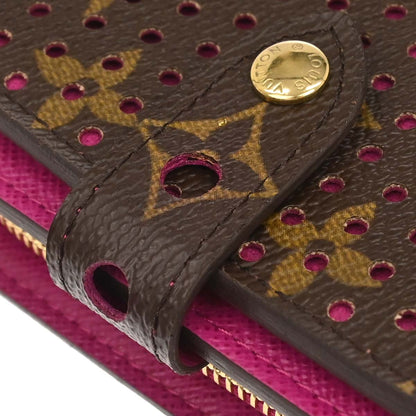 Louis Vuitton Monogram Perfo Compact Zip Wallet M95188