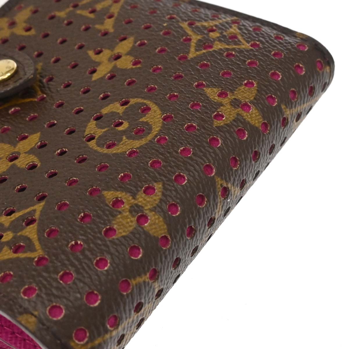 Louis Vuitton Monogram Perfo Compact Zip Wallet M95188
