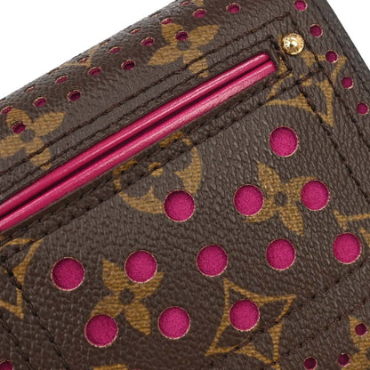 Louis Vuitton Monogram Perfo Compact Zip Wallet M95188