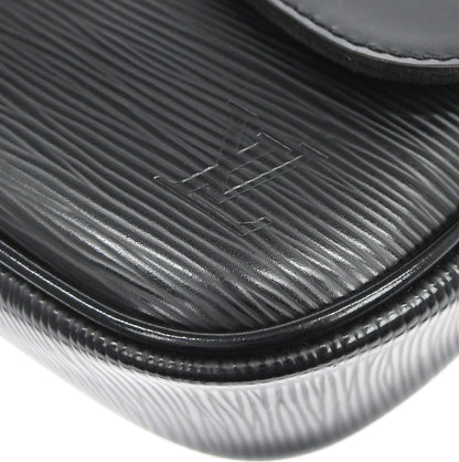 Louis Vuitton Black Epi Pochette Montaigne Handbag M59292