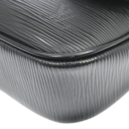Louis Vuitton 2008 Black Epi Pochette Montaigne Handbag M59292