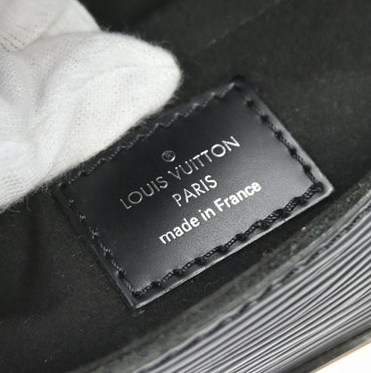 Louis Vuitton 2008 Black Epi Pochette Montaigne Handbag M59292