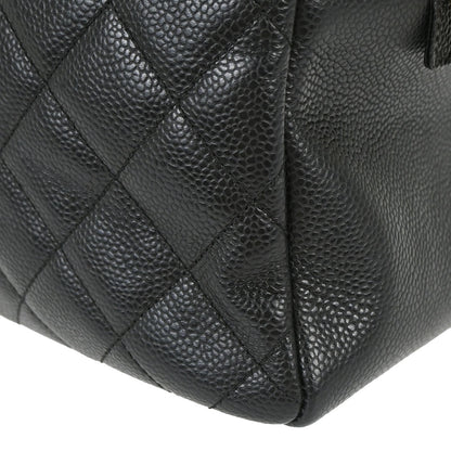 Chanel 2008-2009 Black Caviar Skin Petite Timeless Tote PTT Chain Handbag