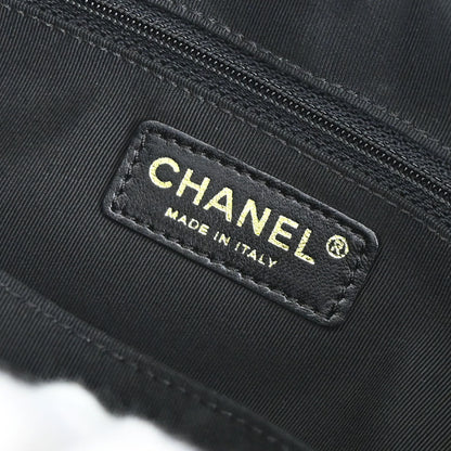 Chanel 2008-2009 Black Caviar Skin Petite Timeless Tote PTT Chain Handbag