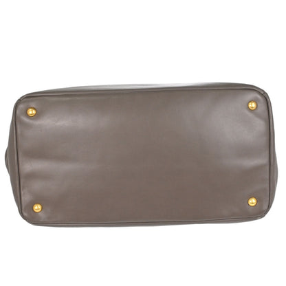 Prada Brown Leather 2way Shoulder Tote Handbag