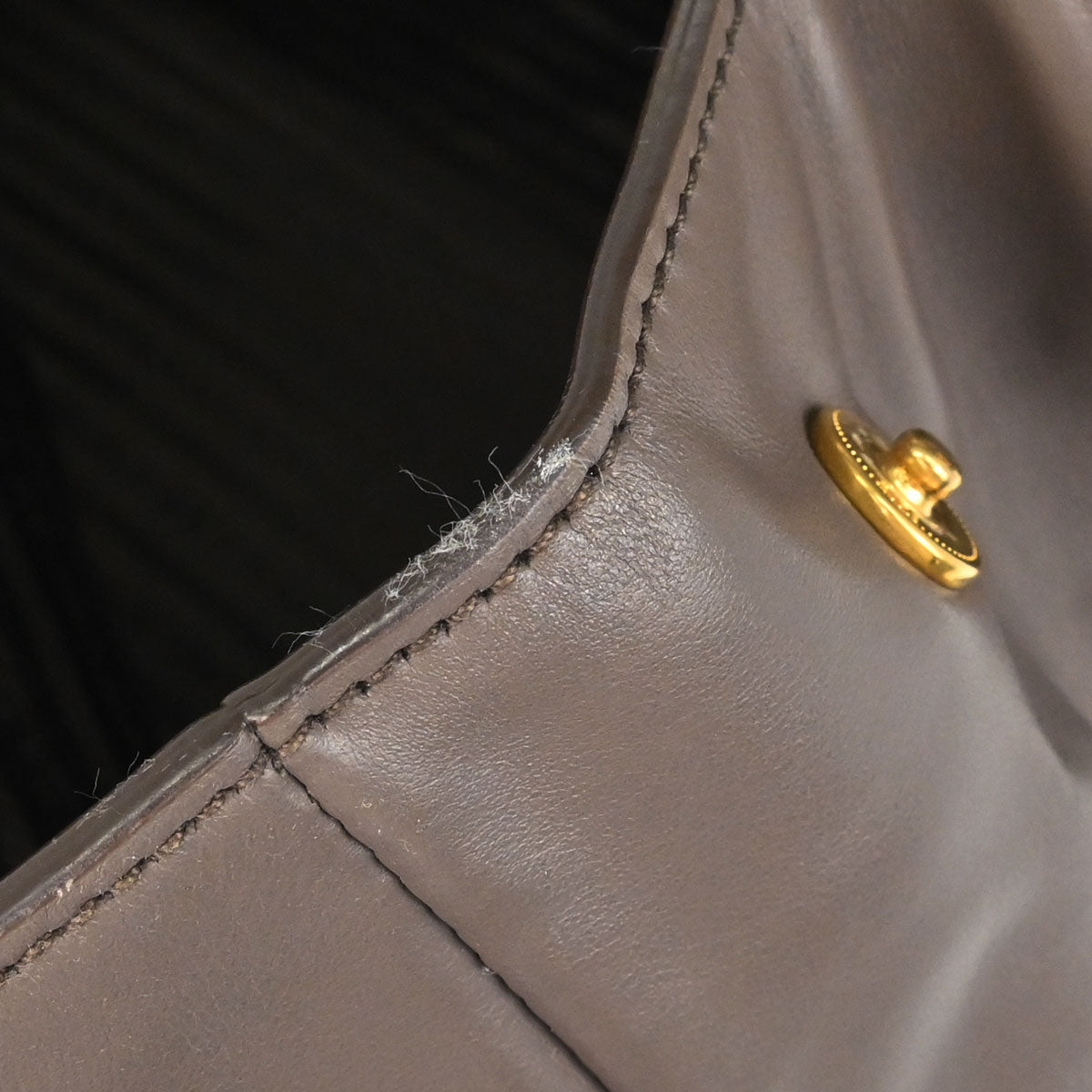 Prada Brown Leather 2way Shoulder Tote Handbag