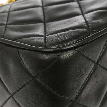 Chanel Black Lambskin Camera Bag Small